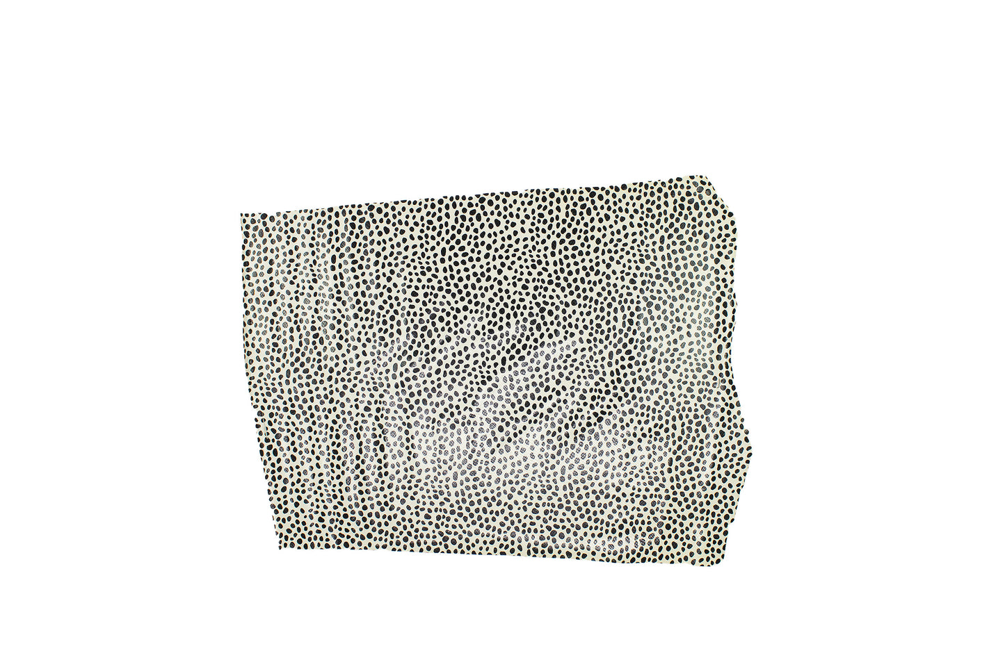 Trozo de piel grabado serpiente cheetah beige - negro