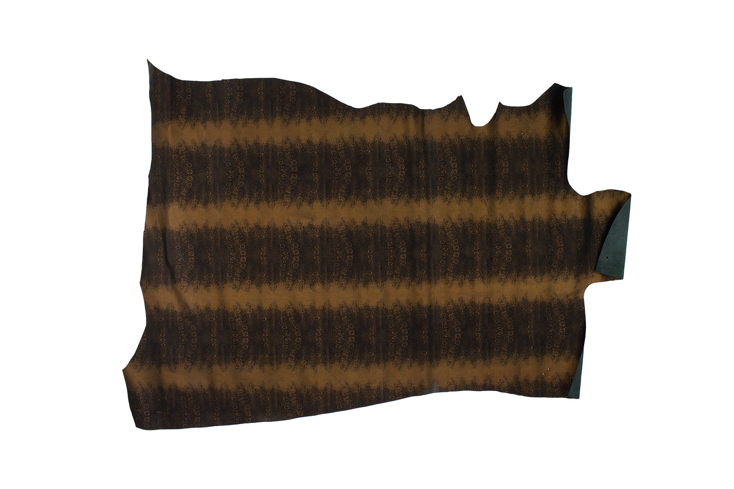 Trozo de piel grabado tejus bronce