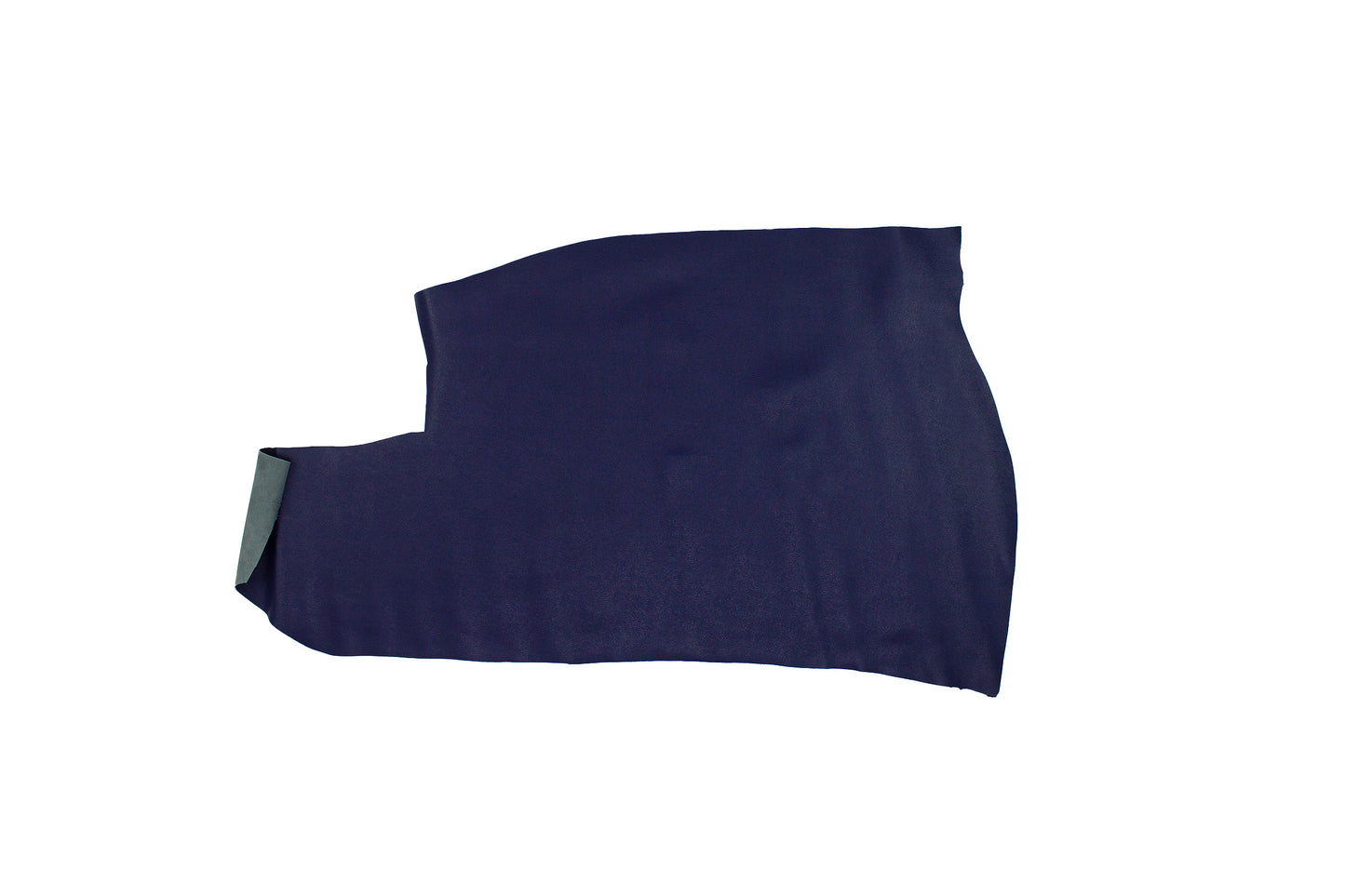 Trozo de piel vacuno grabado saffiano azul marino