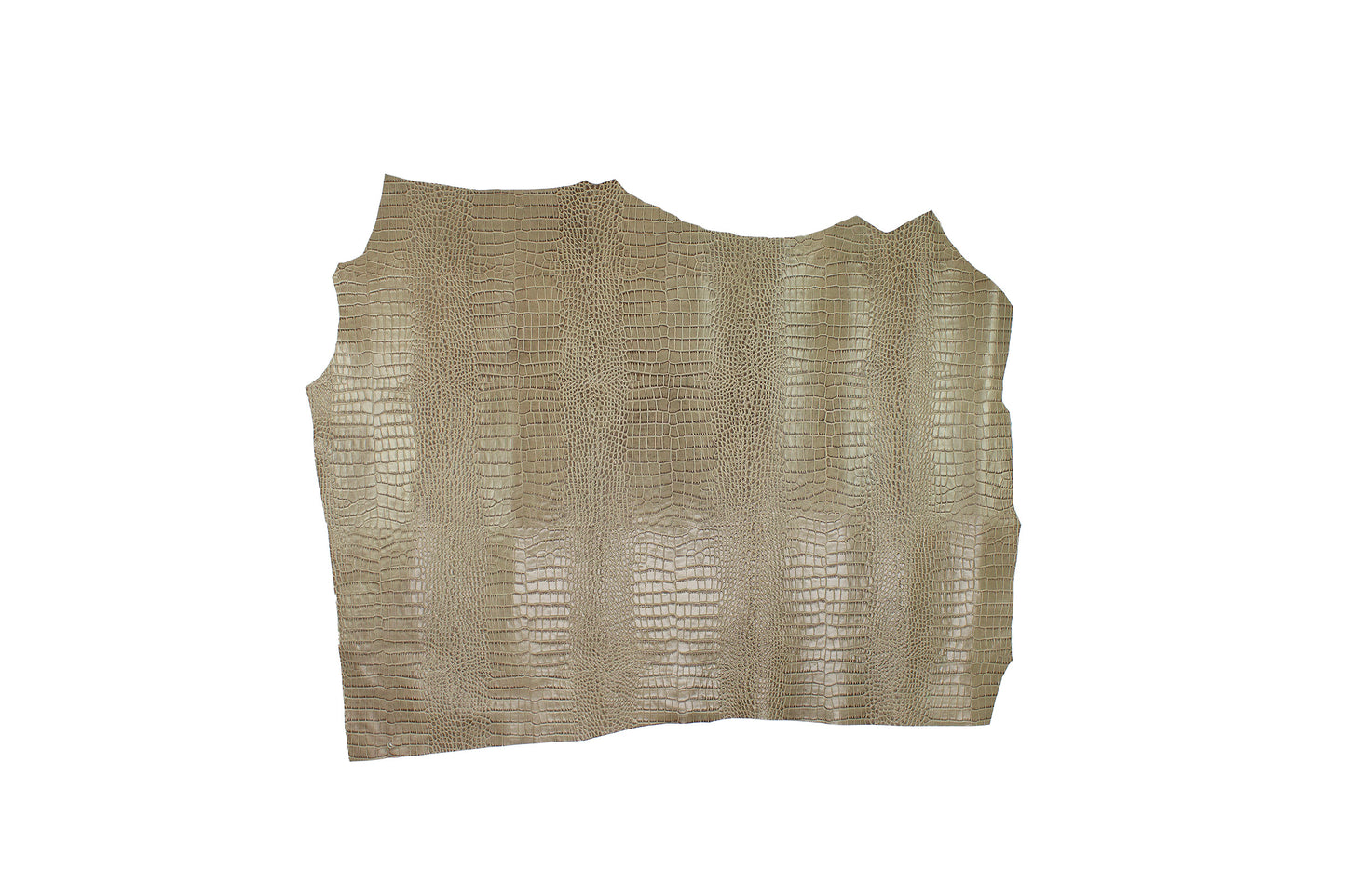 Trozo de piel grabado cocodrilo gris moonlight