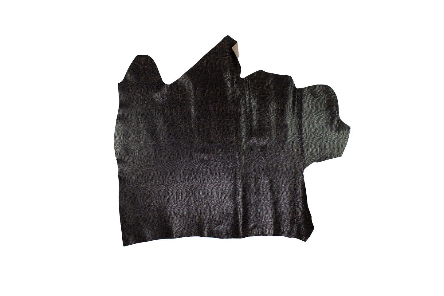 Trozo de piel grabado serpiente rojo oscuro