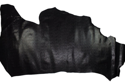 Piel de grabado coco negro brillo - La Tendeta del Cuero