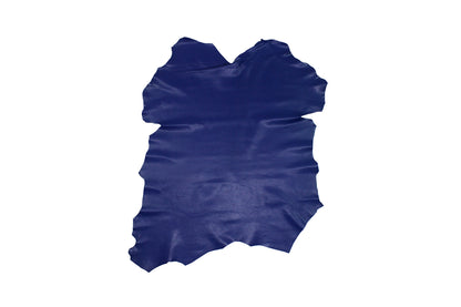 Trozo de piel cabra rustica azul royal