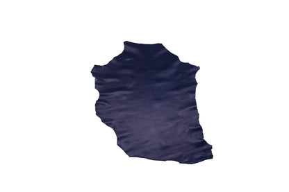 Trozo de piel cabra azul marino