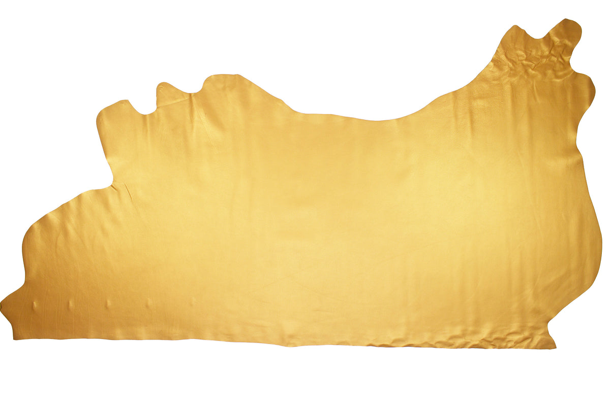 Piel de vacuno dorado