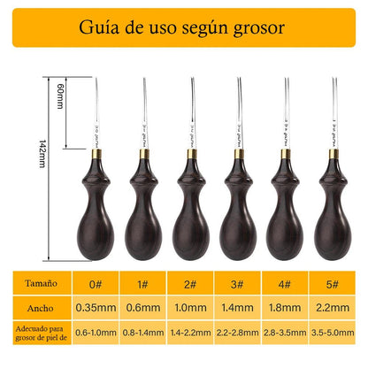 WUTA French style leather stitching chisels