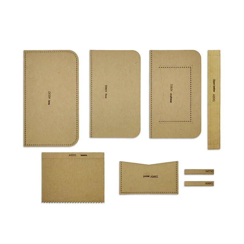 Plantilla monedero con borla - La Tendeta del Cuero