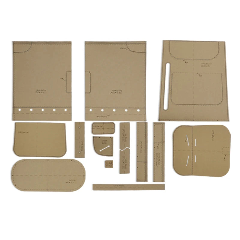 Plantilla bolso mochila