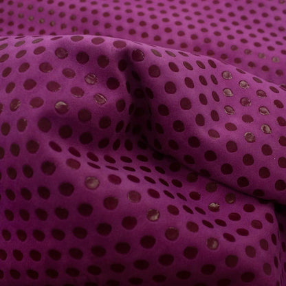 Piel de fantasia lunares fucsia - La Tendeta del Cuero