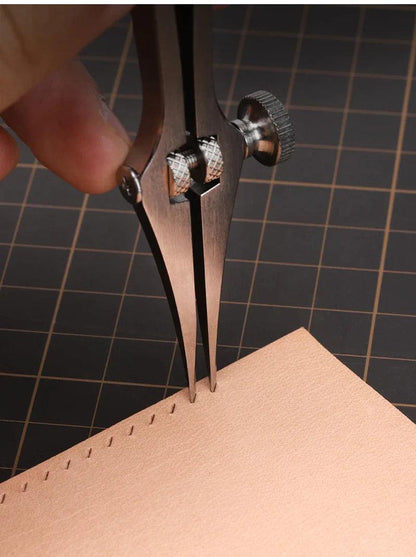 Tenedor ajustable para coser cuero estilo frances WUTA