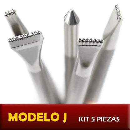 Sellos o mateadores para estampar cuero - Kits basicos - La Tendeta del Cuero