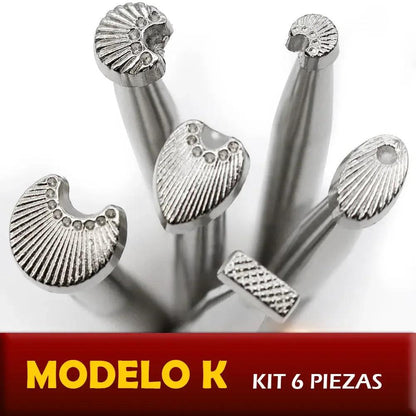 Sellos o mateadores para estampar cuero - Kits basicos - La Tendeta del Cuero