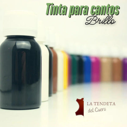 Tinta para cantos con brillo - La Tendeta del Cuero