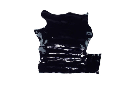 Trozo de piel charol negro - La Tendeta del Cuero