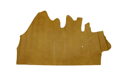 Trozo de piel grabado corteza ocre brillo - La Tendeta del Cuero
