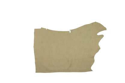 Trozo de piel vacuno bombeado beige ahumado - La Tendeta del Cuero