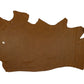 Trozo de piel vacuno bombeado marron ahumado
