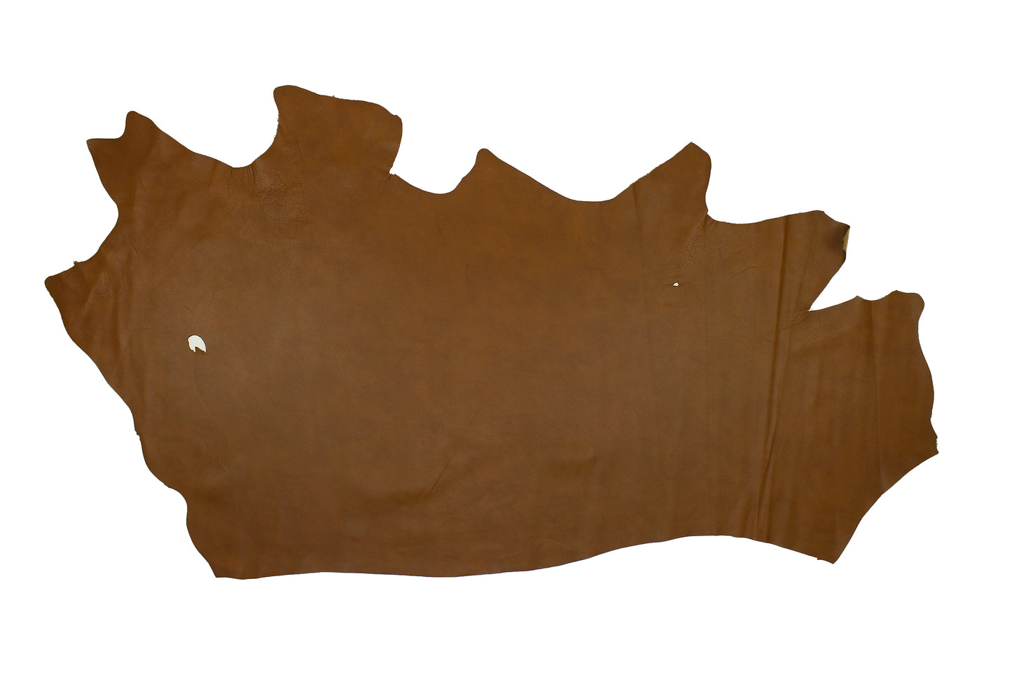 Trozo de piel vacuno bombeado marron ahumado