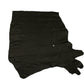 Piece of black pumped cowhide