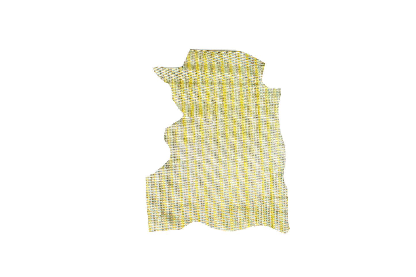 Trozo de piel grabado trenzado multicolor