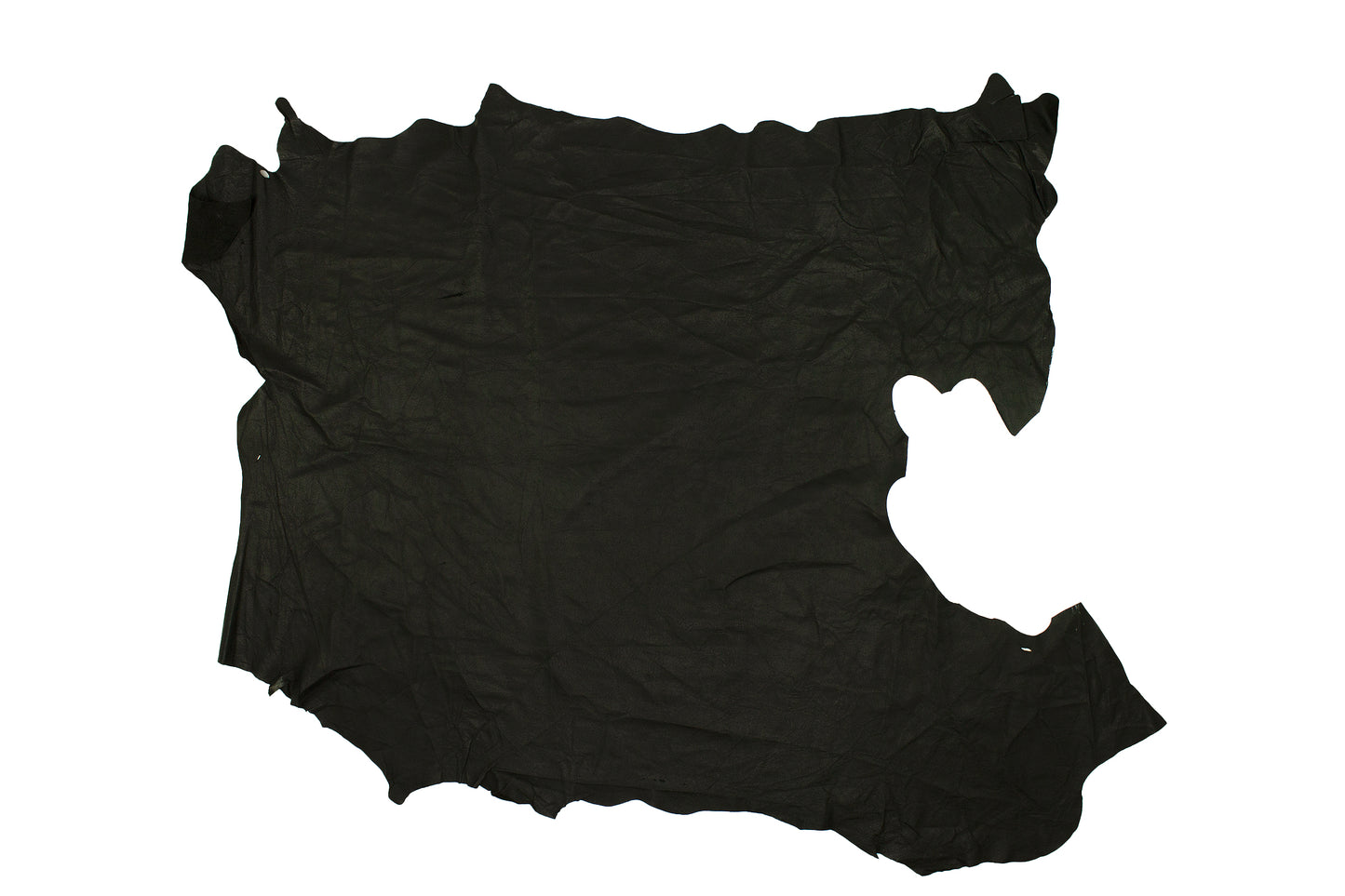 Trozo de piel forro cerdo flor negro