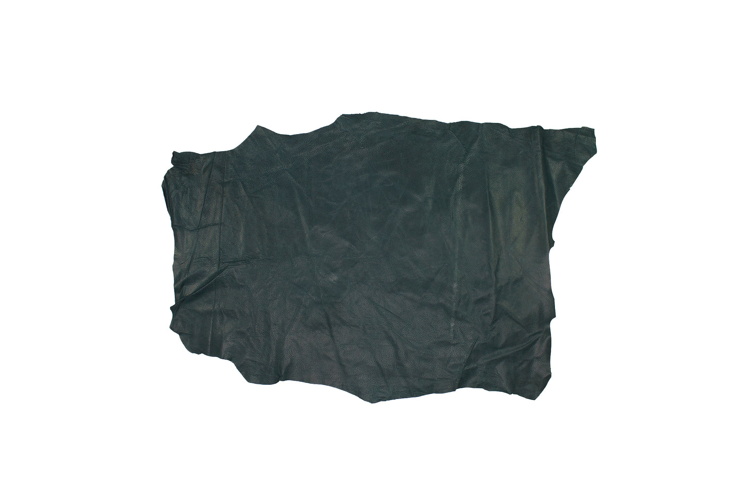 Piece of blue ironed pigskin lining