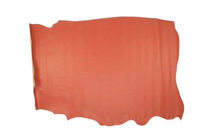 Trozo de piel vacuno rosa coral - La Tendeta del Cuero