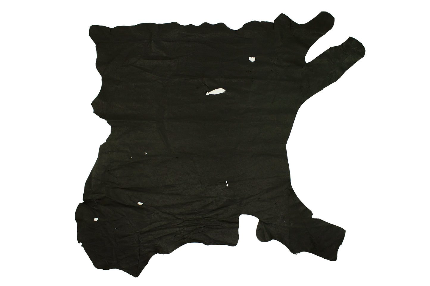 Piece of black grain pigskin lining