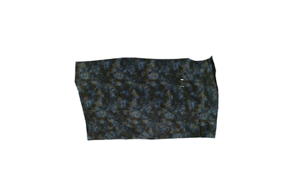 Trozo de piel fantasia floral metalizada - La Tendeta del Cuero