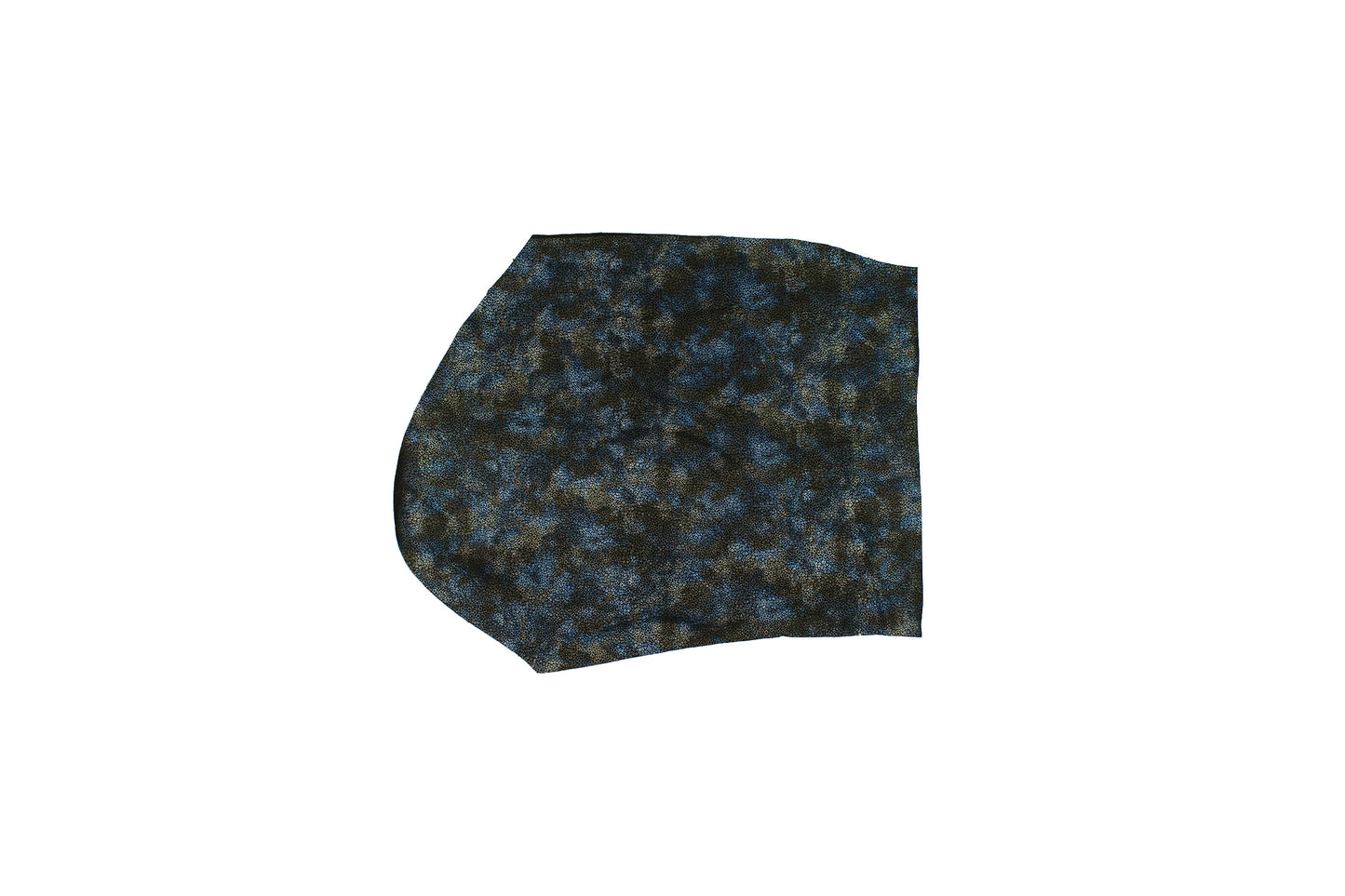 Piece of metallic floral fantasy leather