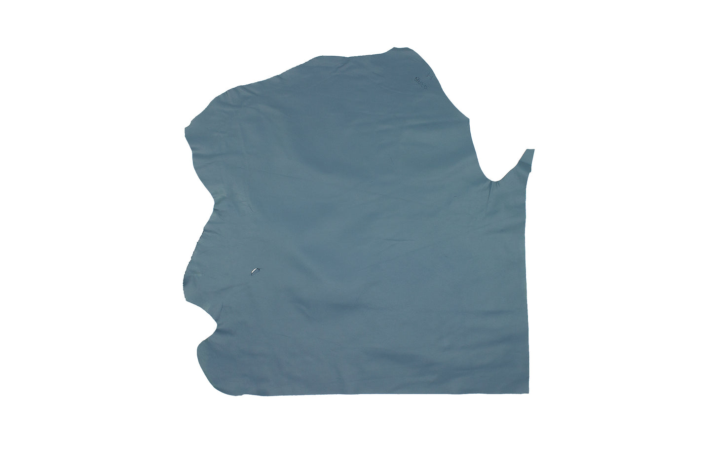 Trozo de piel forro vacuno azul petroleo