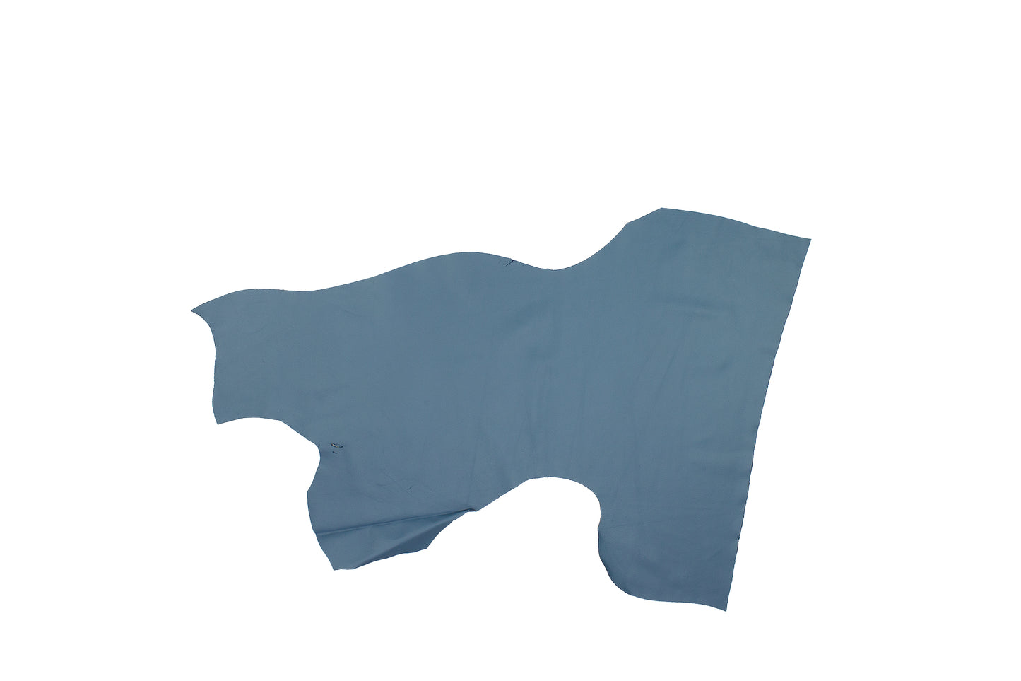 Trozo de piel forro vacuno azul petroleo