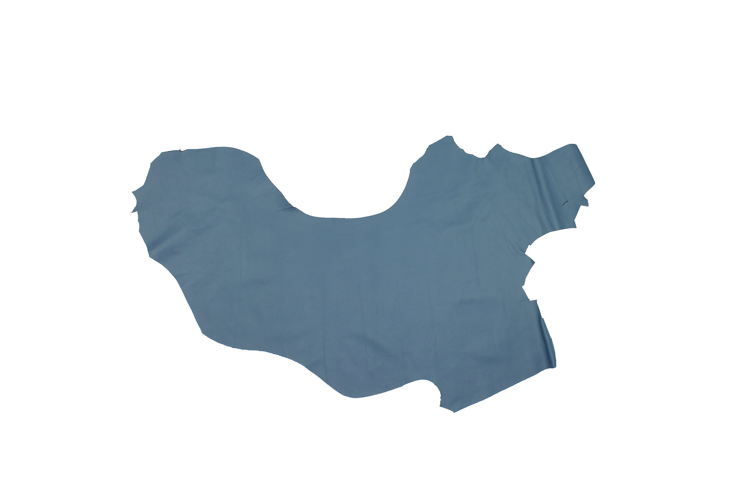 Trozo de piel forro vacuno azul petroleo