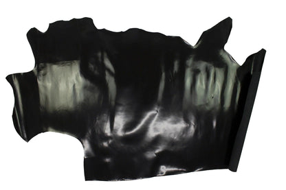 Trozo de piel vacuno florentique negro - La Tendeta del Cuero