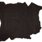 Trozo de piel forro cerdo doble cara tonos marrones