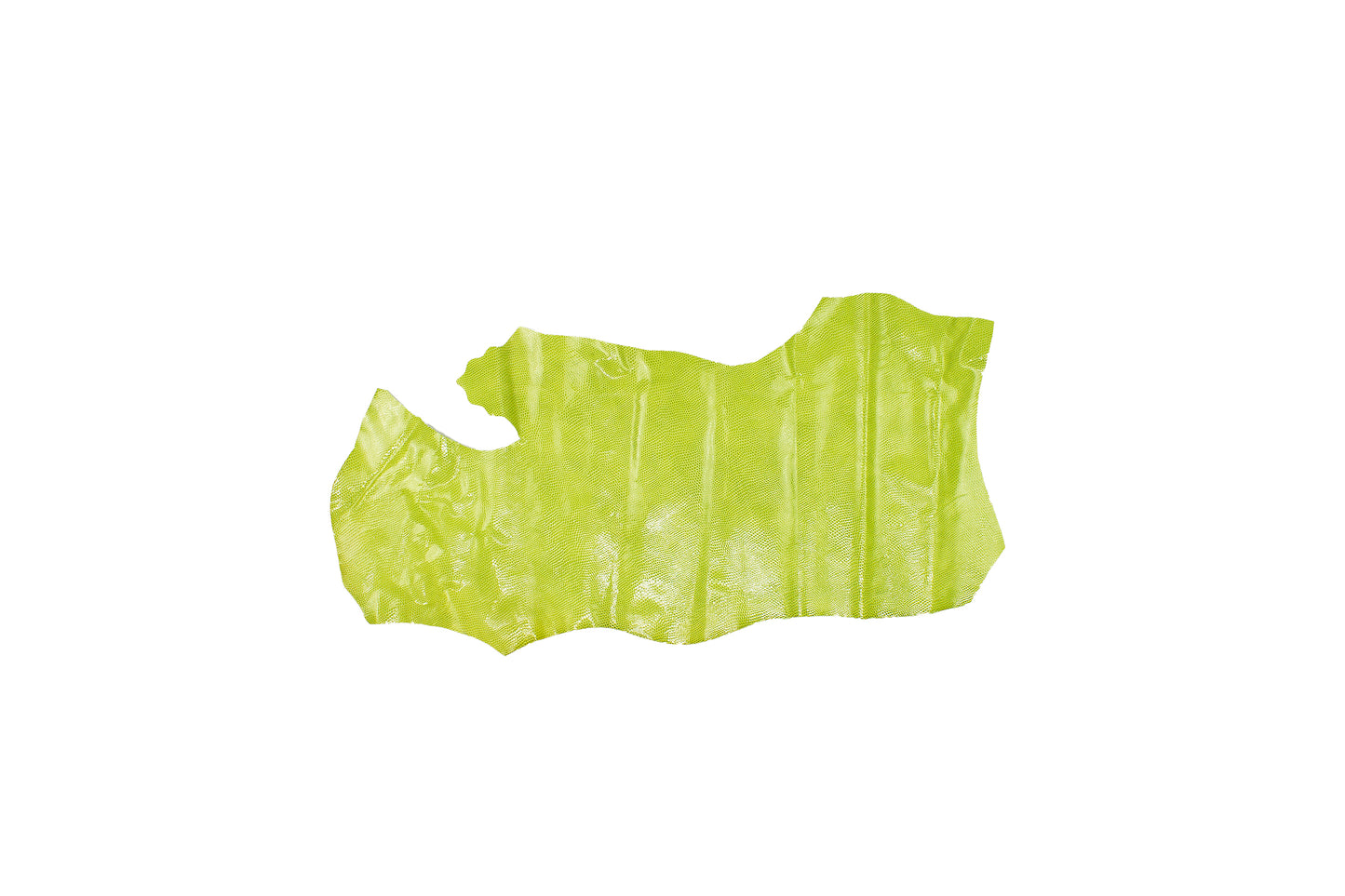 Trozo de piel grabado serpiente verde slime