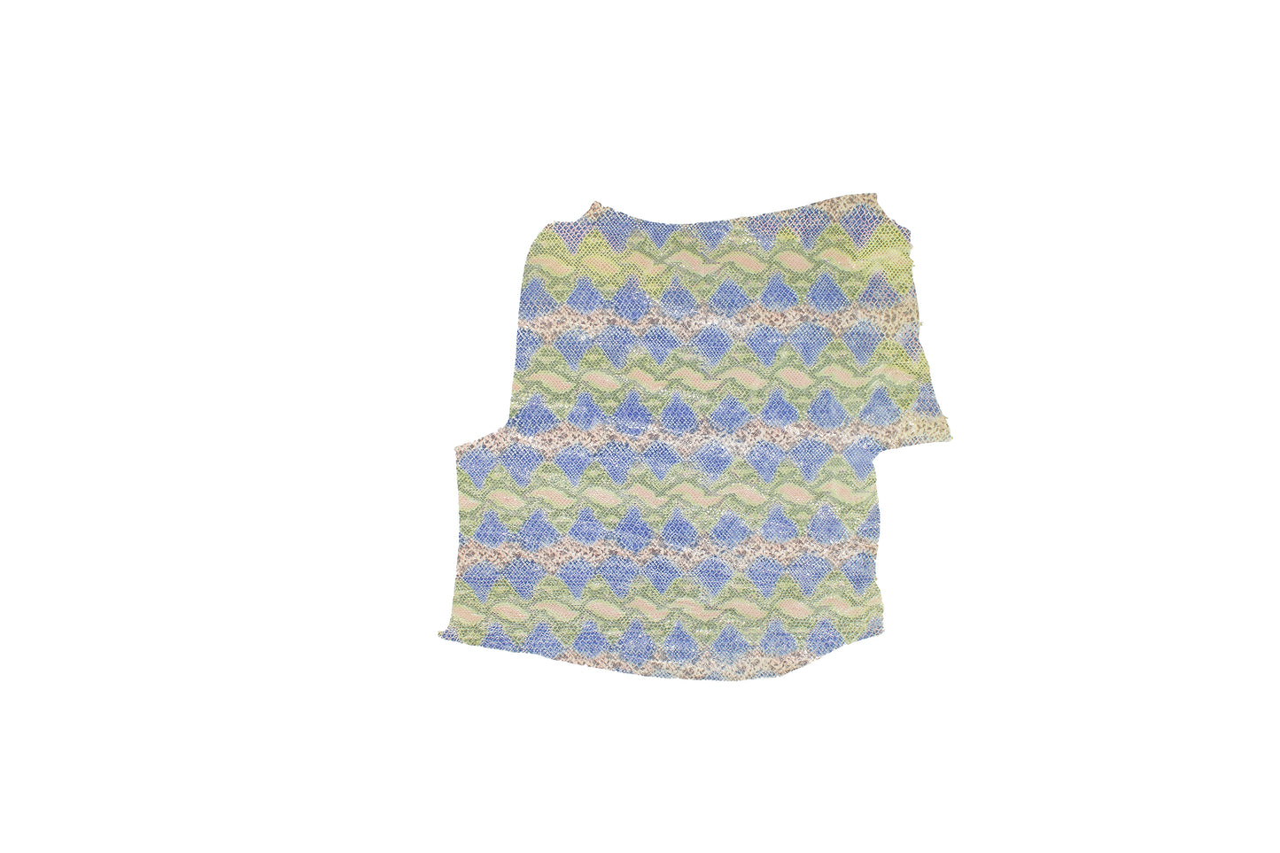 Trozo de piel fantasia serpiente multicolor