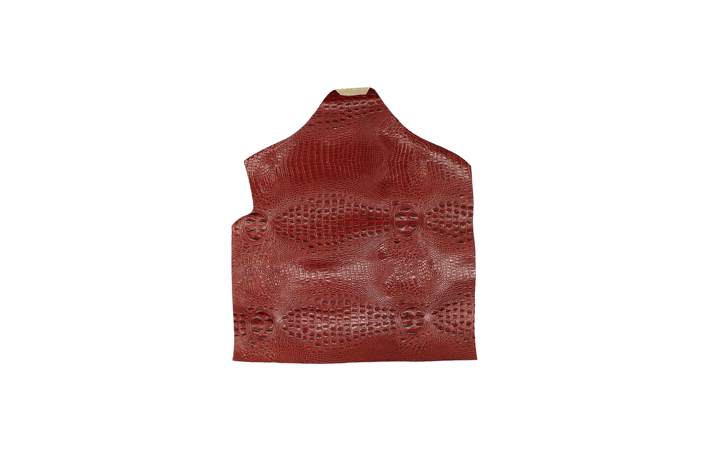 Trozo de piel grabado escama de cocodrilo tomato