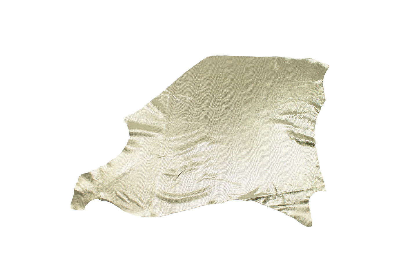 Trozo de piel grabado serpiente oro