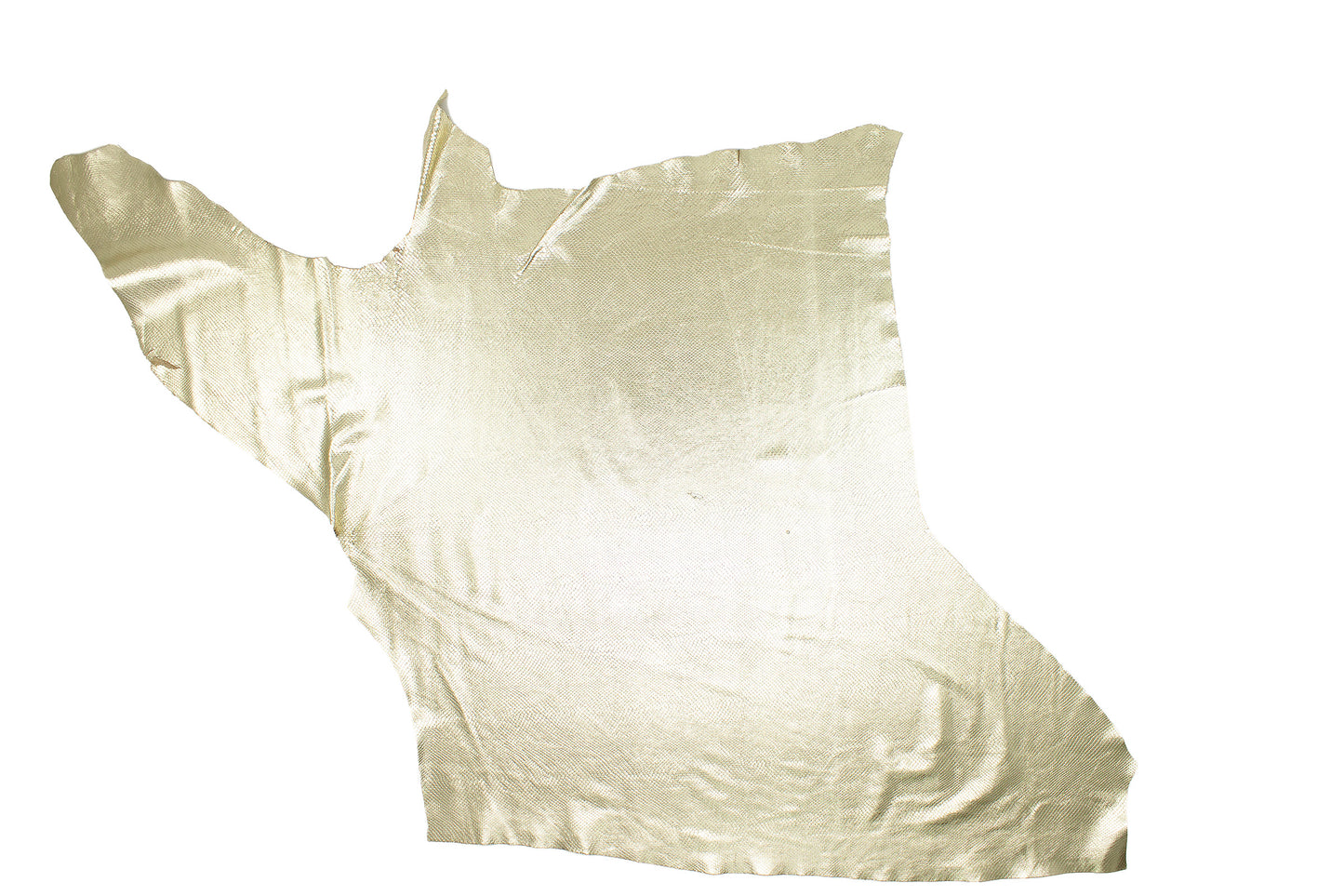 Trozo de piel grabado serpiente oro