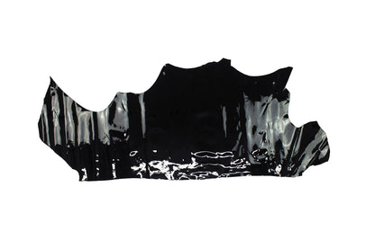 Trozo de piel charol negro - La Tendeta del Cuero