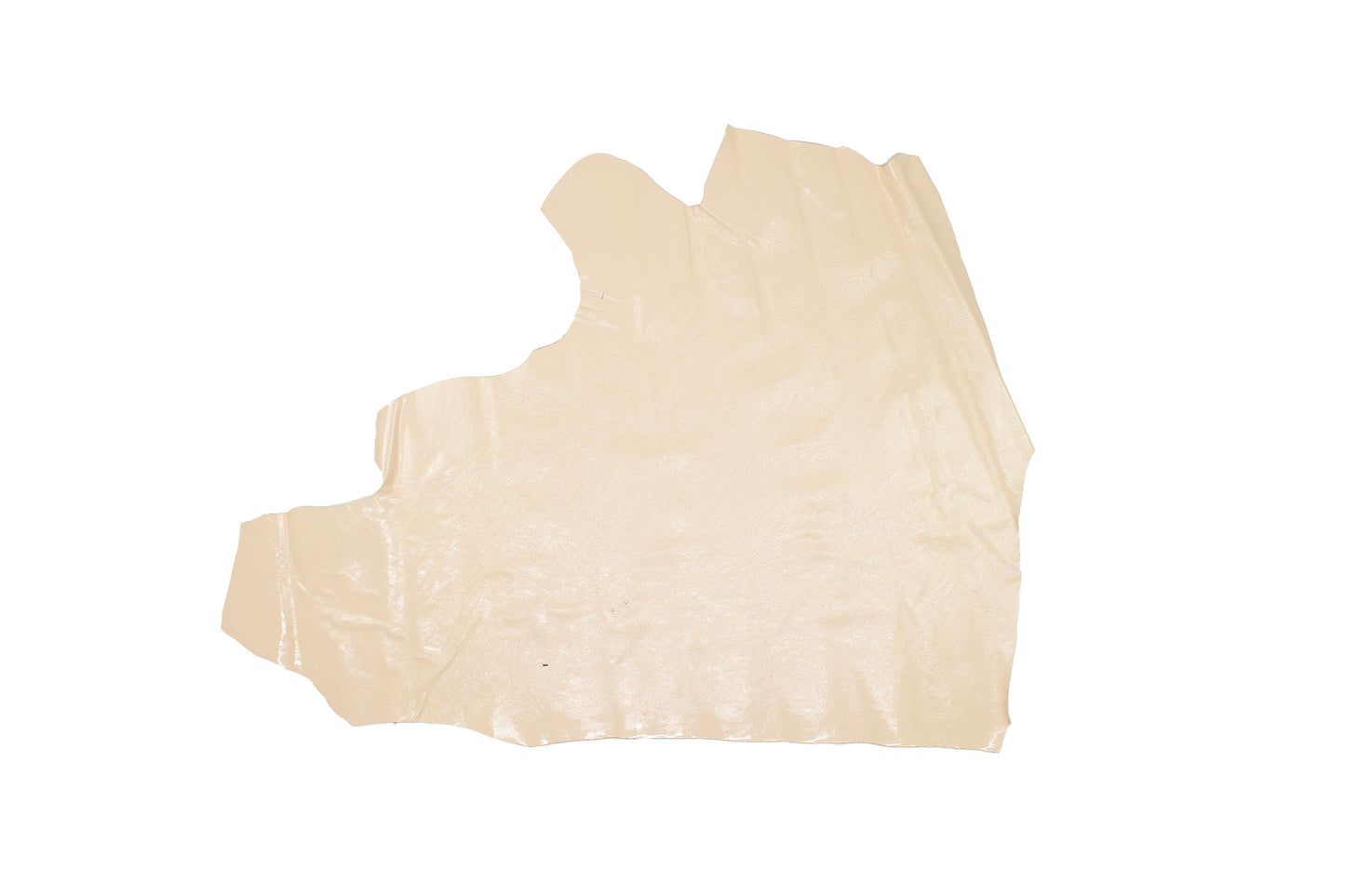 Trozo de piel charol arrugado rosa carne