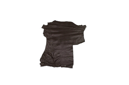 Trozo de piel forro cabra chocolate oscuro - La Tendeta del Cuero