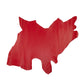 Trozo de piel vacuno rojo - La Tendeta del Cuero