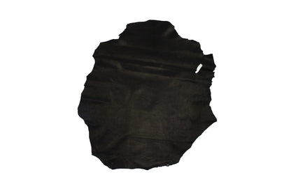 Trozo de piel forro cordero negro mate - La Tendeta del Cuero