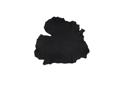 Trozo de piel cordero rustico negro - La Tendeta del Cuero
