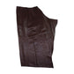 Aged mahogany brown cowhide leather piece