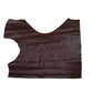Aged mahogany brown cowhide leather piece