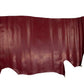 Florentine auto-shined garnet cowhide leather piece