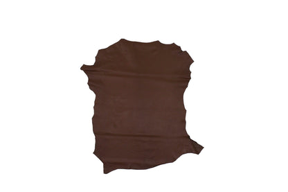 Trozo de piel cordero marron oscuro